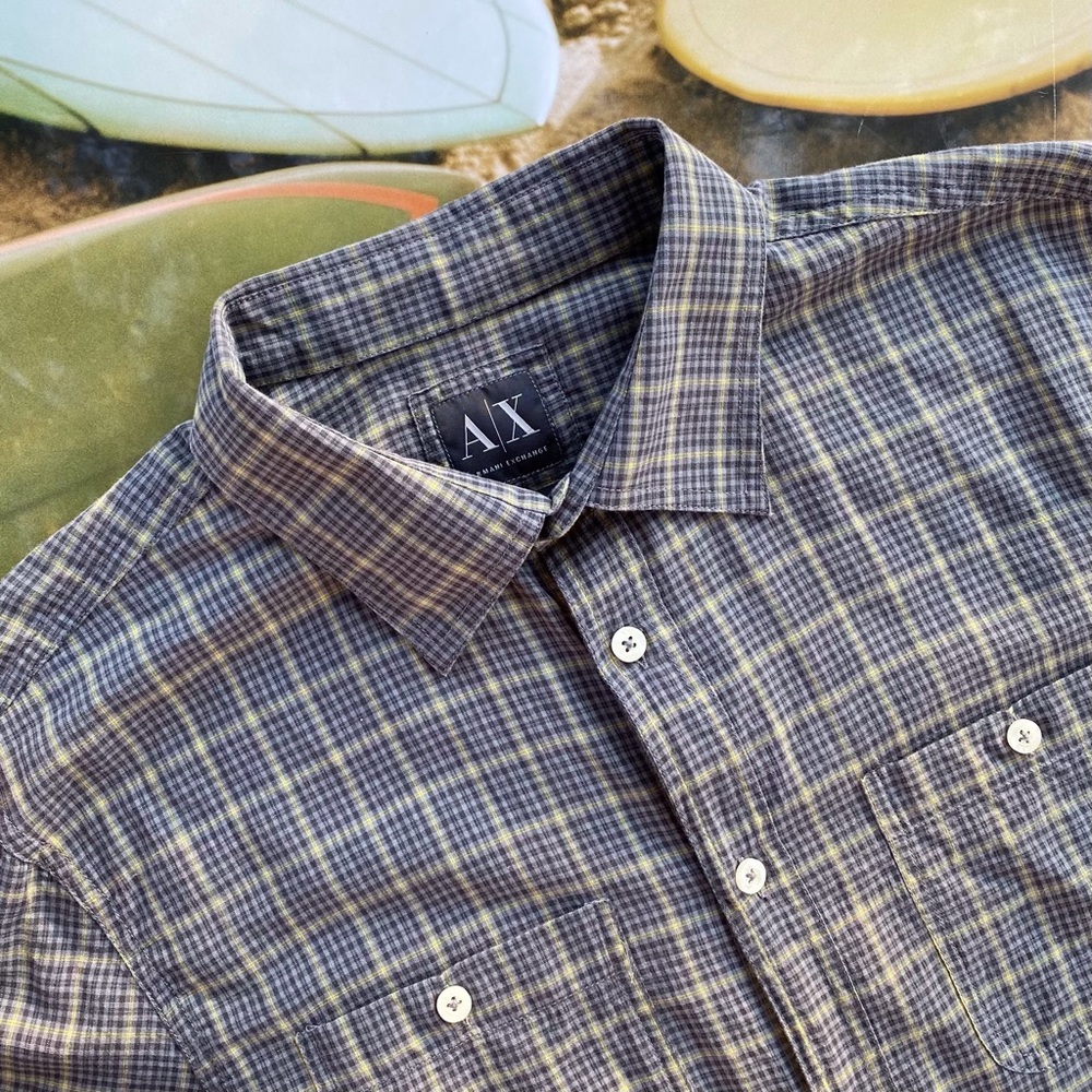 Armani Exchange Slim Fit Button Down Shirt